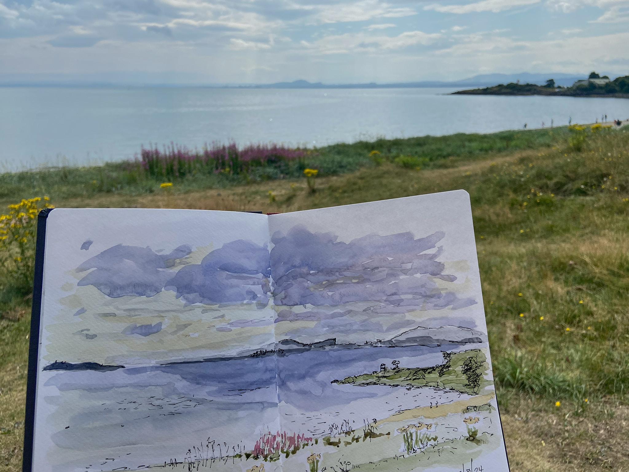 A sketch after breakfast at the Silver Sands, Aberdour.